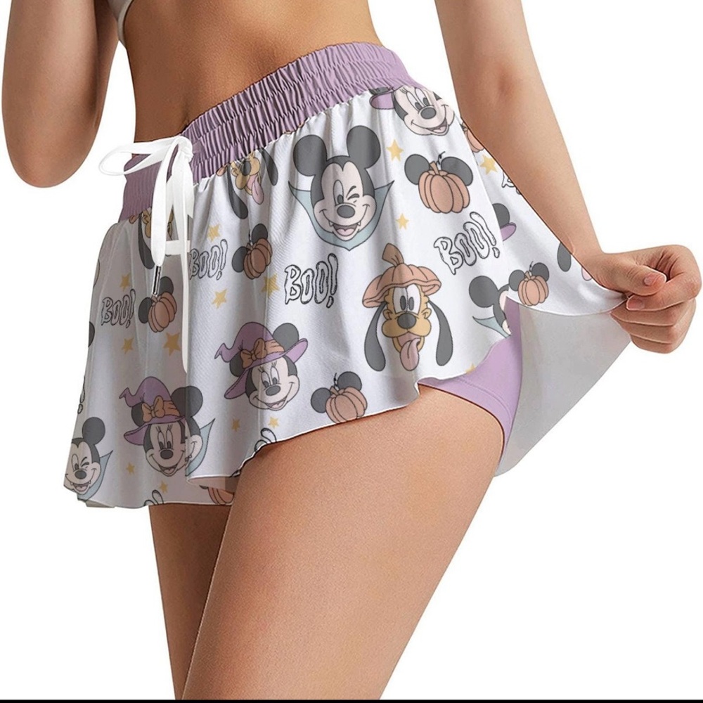 Disney Mickey and friends Halloween athletic shorts